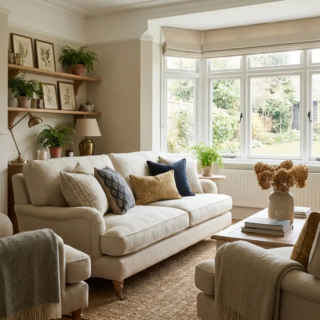 A bright, welcoming English living room